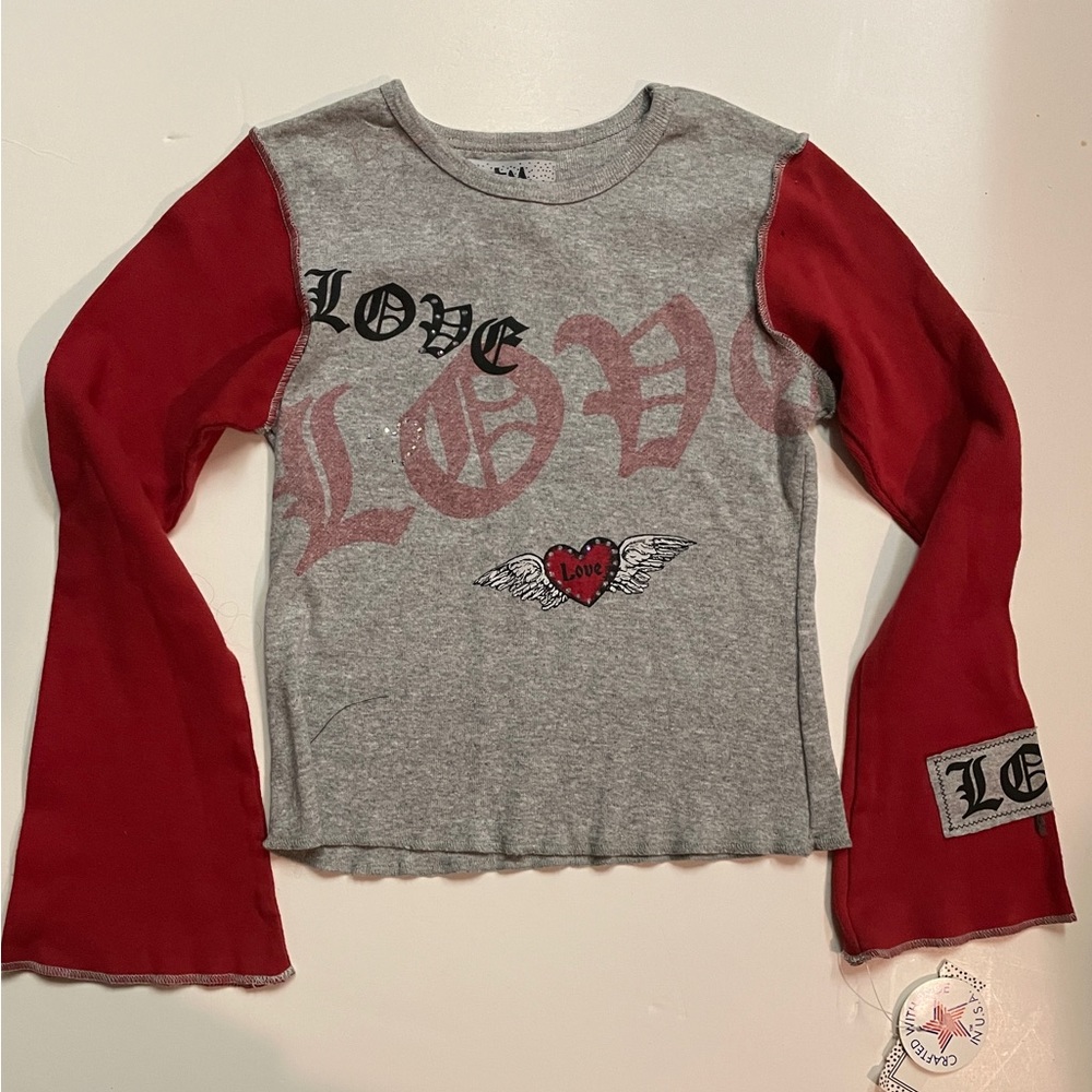 Love bell sleeve top